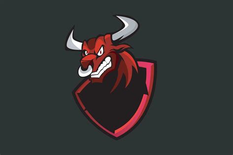 RED BULL CARTOON MASCOT LOGO 21572233 Vector Art at Vecteezy