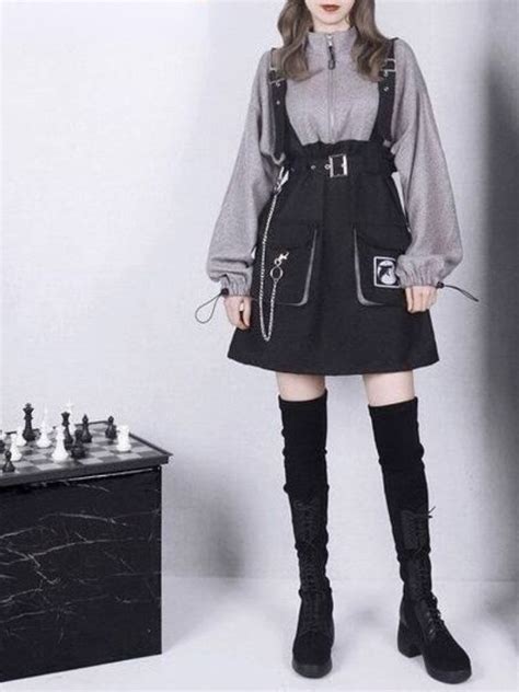 Y2K Goth Dress - Pastel Kitten