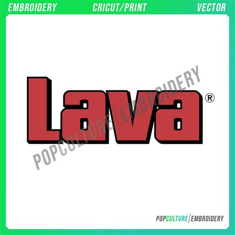 Lava - Official Logo for Embroidery & Vector • Pop Culture Embroidery ...