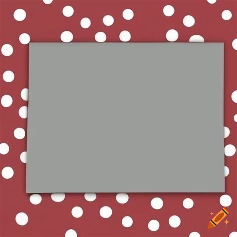 Red and white polka dot pattern powerpoint background on Craiyon