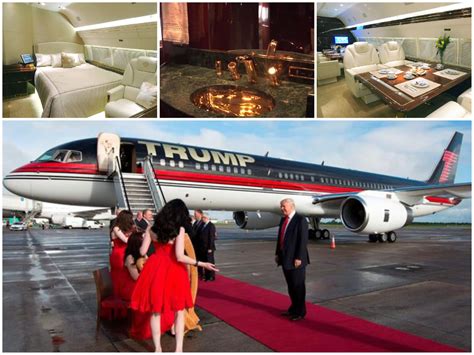 Fitted with gold bathroom fittings and seat buckles, Donald Trump's prized $100 million Boeing ...