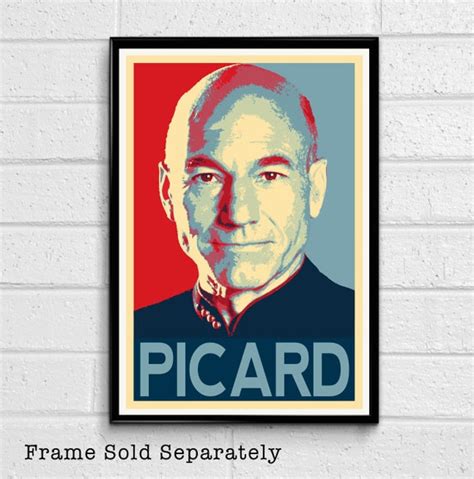 Captain Jean Luke Picard from Star Trek Illustration 2 | Etsy