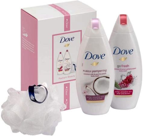 Dove Relaxing Beauty Body Wash Duo Gift Set With Bath Puff – BigaMart