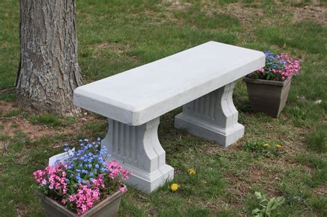 Concrete Coliseum Bench w/ Straight Seat | Site Furnishings