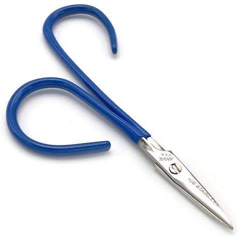 Anvil Offset Handle Accu-Tip Scissors 4" (40-A) | Sewing scissors, Fly tying tools, Fly tying