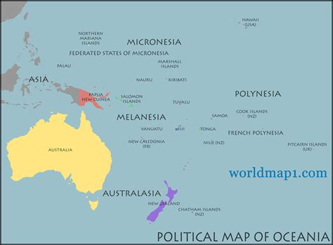 Oceania Map