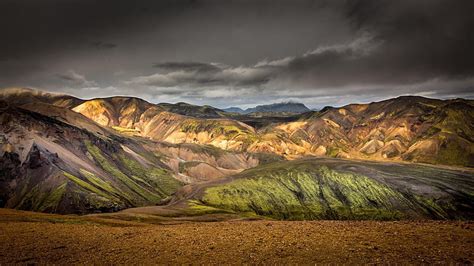 3840x1080px | free download | HD wallpaper: landscape, landmannalaugar ...