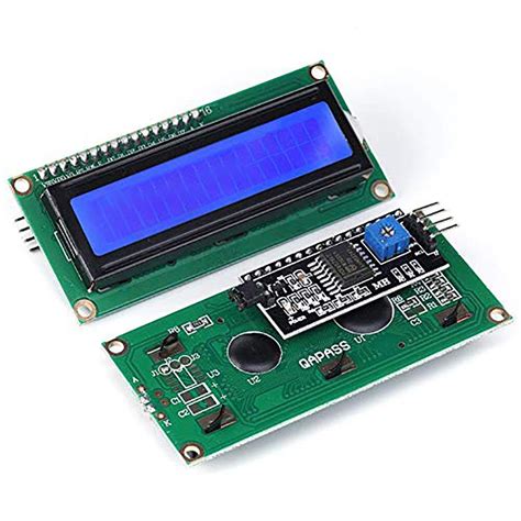 Buy JANSANE 16x2 1602 LCD Arduino Display Screen Blue + IIC I2C Module Interface Adapter Arduino ...