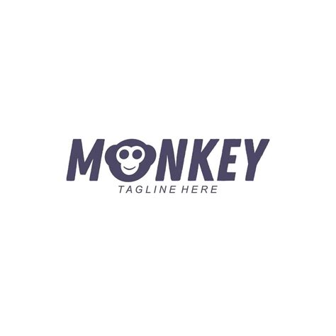 Monkey logo typography 5238103 Vector Art at Vecteezy