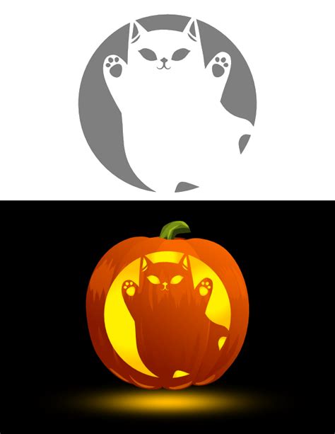 Ghost Pumpkin Carving Stencils