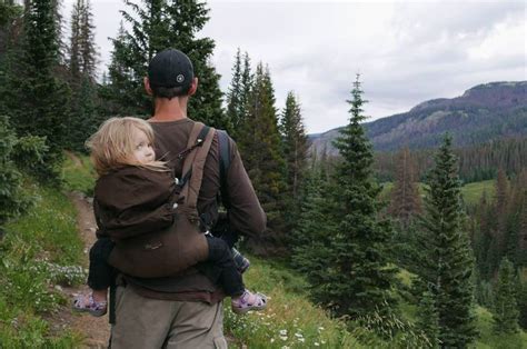 Hiking is so much better when dad carries you. | Dads Wearing Babies in Carriers | POPSUGAR ...