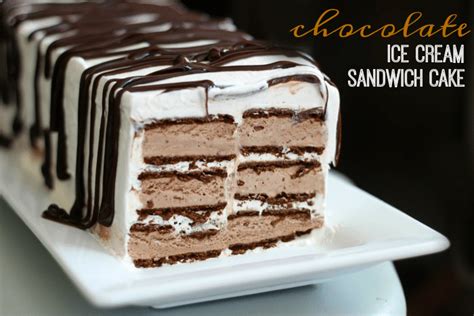 Chocolate Ice Cream Sandwich Cake - Gluesticks