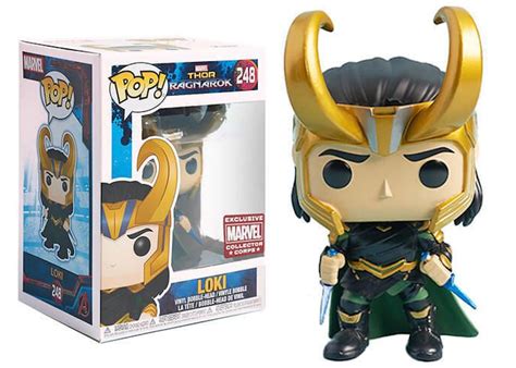 Funko Pop! Marvel: Loki W/Mjolnir (PX Preview FCBD Sticker) #615 ...