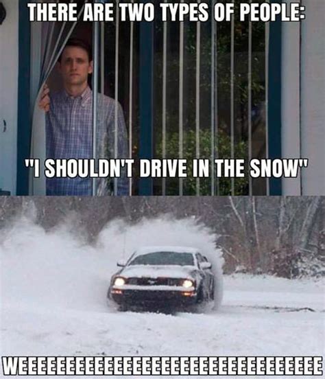 Driving in snow - Funny | Funny pictures, Funny car memes, Funny photos