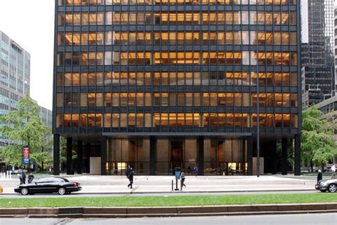 Mies van der Rohe (with Philip Johnson); Seagram Building, New York, 1954-58 New York ...