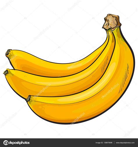 Banana Bunch Drawing at GetDrawings | Free download