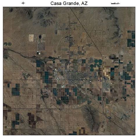 Aerial Photography Map of Casa Grande, AZ Arizona