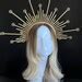 Sun Goddess Crown Halo, Gold Halo Crown, Sun Crown Headpiece, Angel ...