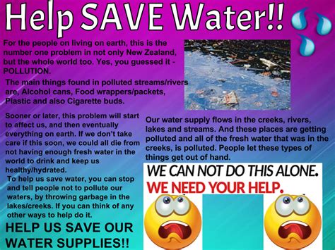Atareita: Water Poster - HELP SAVE WATER!!