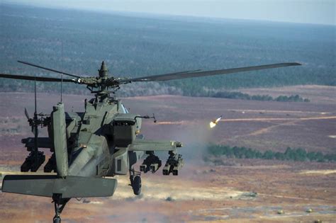 AH-64 Firing Missile - View from Rear - Marvin Engineering Co