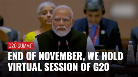 G20 Summit 2023: PM Modi Proposes Virtual Session Of G20 Before Brazil ...