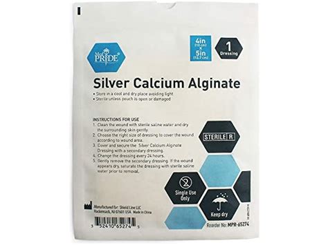 Silver Calcium Alginate Dressing Pads