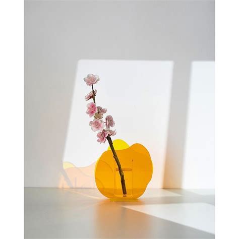 [RAYA LIMITED SALES ]Photography prop/ Yellow acrylic vase, Furniture ...