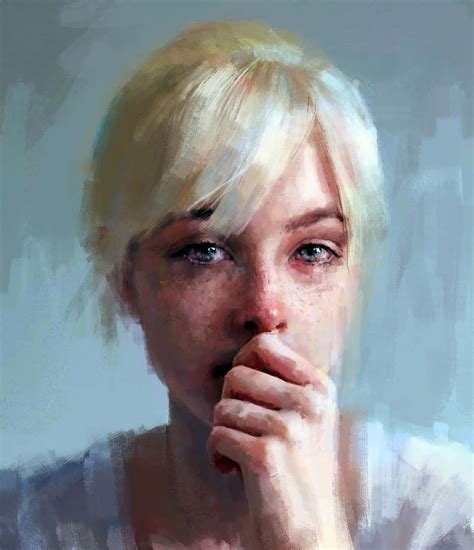 Download Sad Person Girl Crying Painting Picture | Wallpapers.com