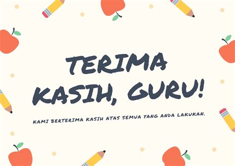 Kad Ucapan Terima Kasih Cikgu Terima Kasih Cikgu Terbaru Gratis Dan ...