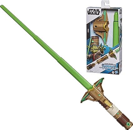 Star Wars Lightsaber Forge Yoda Extendable Green Lightsaber Toy ...