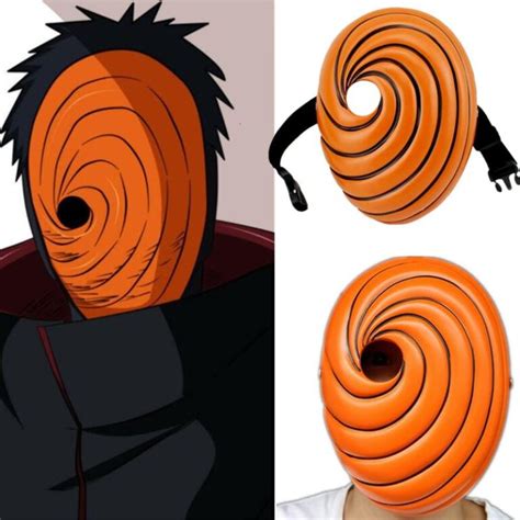 Anime Akatsuki Uchiha Tobi Obito Akatsuki Ninja Madara Cosplay Mask - AllCosplay.com