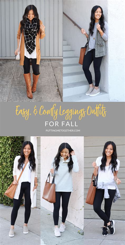 6 Easy, Casual, Comfy Outfits With Leggings for Fall