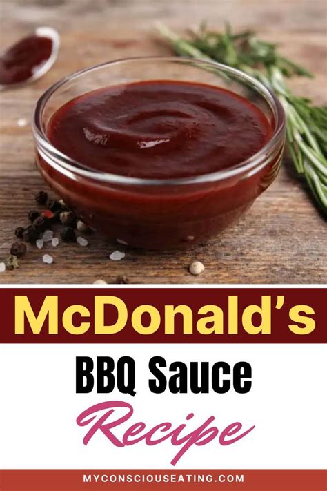 McDonald's BBQ Sauce Recipe - Conscious Eating | Recipe | Mcdonalds bbq ...