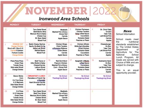 School Lunch Program | Ironwood Area Schools