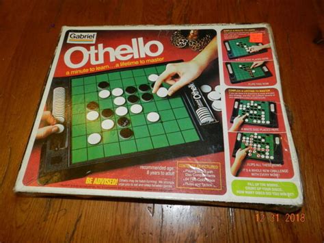 Vintage 1975 Othello Board Game w/Disc Covers Original Box Complete by ...