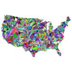 Low Poly United States Map | Free SVG