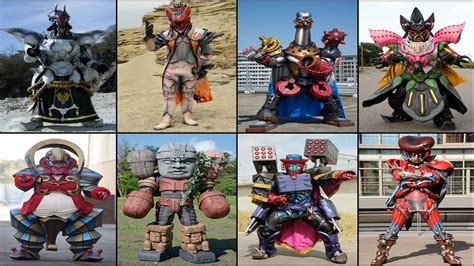 All Kyuuranger Monsters/Villains - YouTube