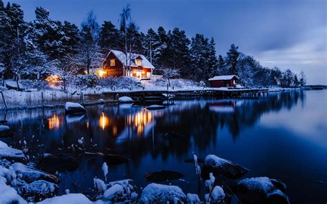 Winter Night Background