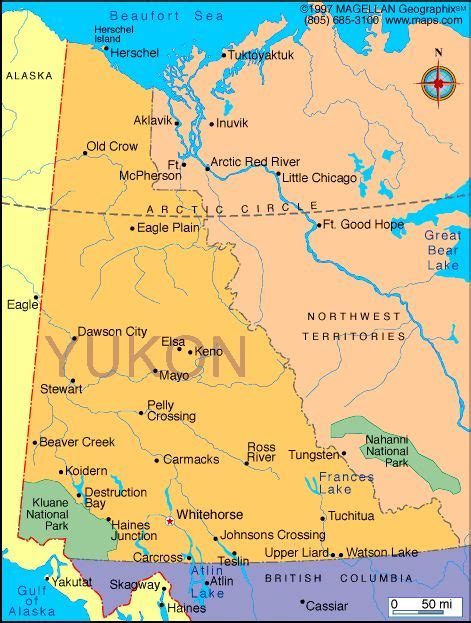 Yukon Atlas: Maps and Online Resources | Infoplease.com | Map, Yukon, World geography