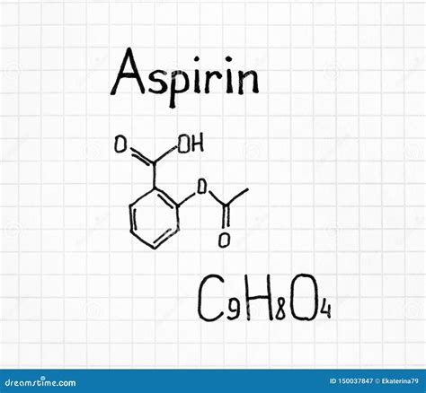 Aspirin Molecular Structure Stock Image | CartoonDealer.com #5174365