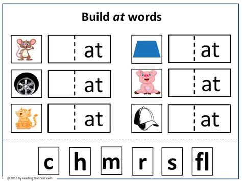 Reading2success: Onset and Rime Activities | Phonics, Kindergarten ...