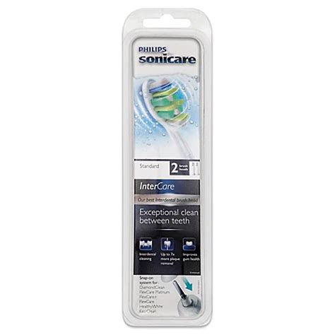 Philips Sonicare® InterCare Standard Replacement Brush Heads (2-Pack) - Bed Bath & Beyond