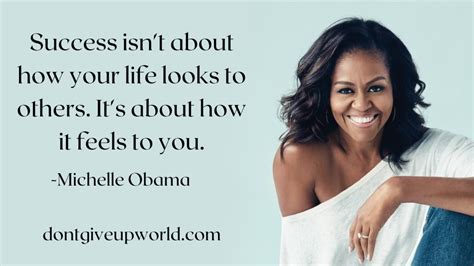 Quote on success by Michelle Obama - Dont Give Up World