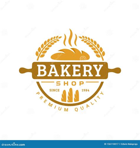 Bakery Logo Template, Vector Illustration. Bakery Shop Emblem, Vintage Retro Style Stock Vector ...