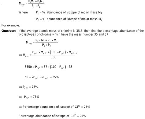 how to calculate ratios of isotopes for average atomic mass