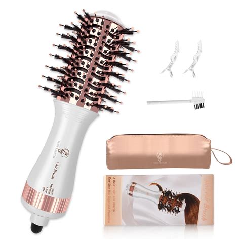 Travel Hair Dryer Brush Blow Dryer Brush in one, Mini Hot Air Brush ...