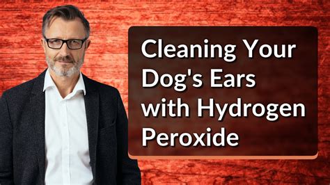 Cleaning Your Dog's Ears with Hydrogen Peroxide - YouTube