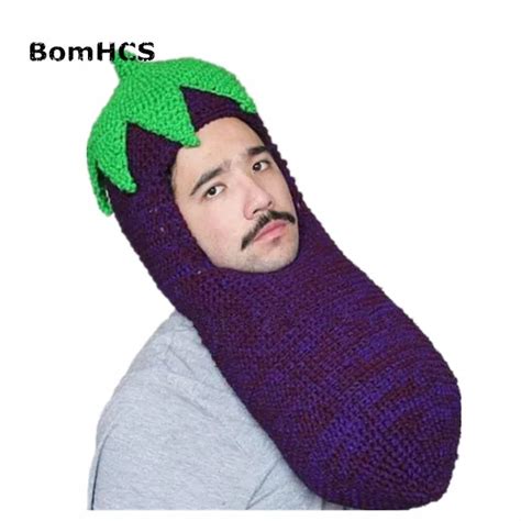 BomHCS Funny Beanie 100% Handmade Knit Hat Novetly Halloween Party ...