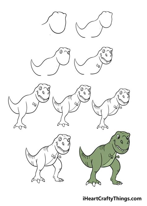 how to draw t rex T-rex drawing - Step by Step Drawing