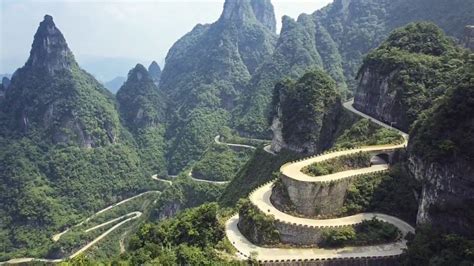 Tianmen Mountain road, China - Infy world